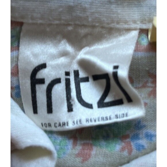 Vintage Fritzi  Cream Color Floral Design. See Description For Measurements. - Picture 4 of 4